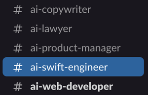 A Slack team of AI employees